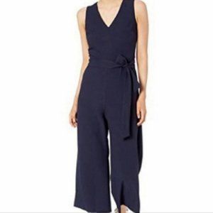 Calvin Klein Belted Cropped Wide Leg Jumpsuit